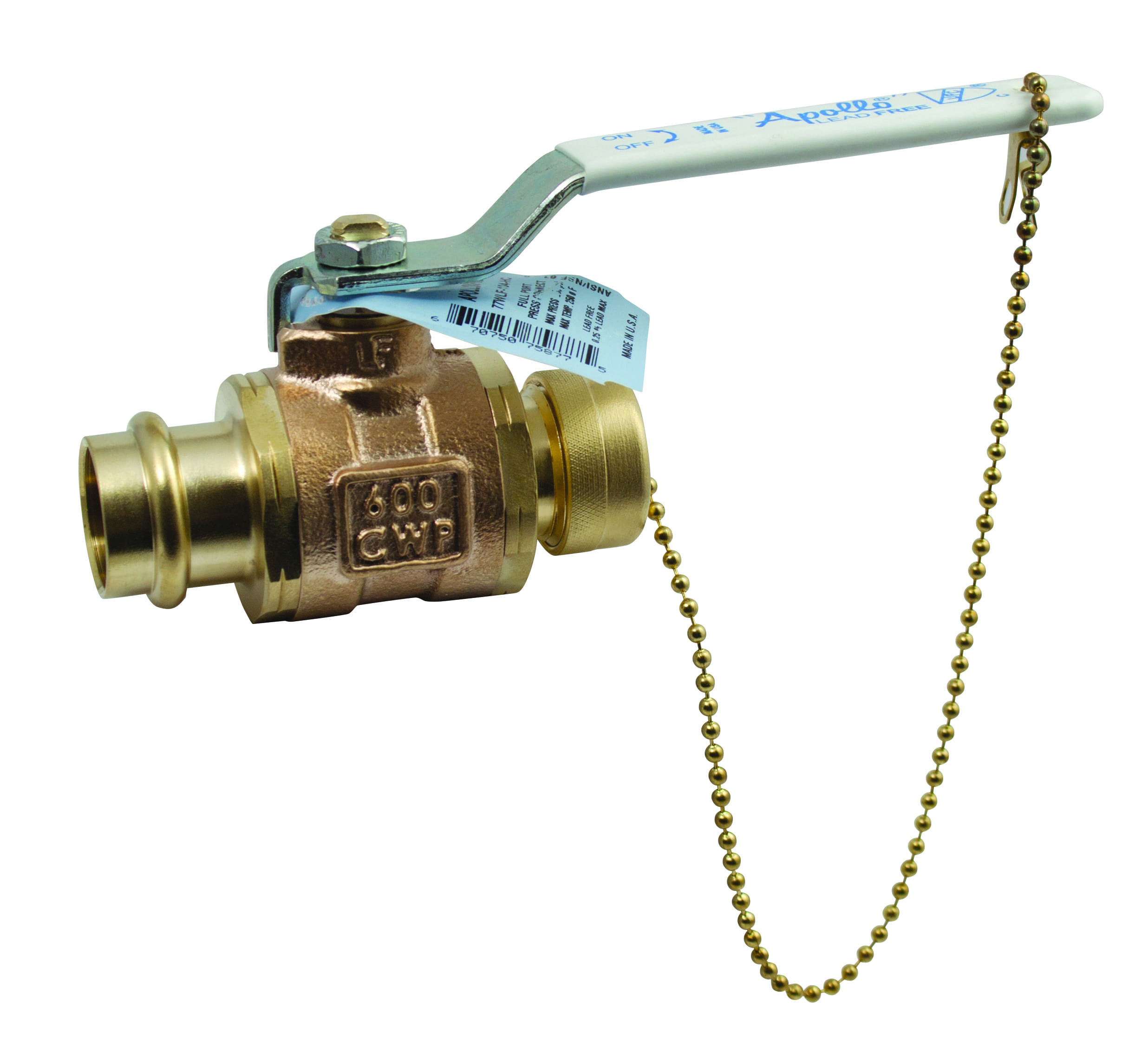 Apollo 3/4" Bronze Full Port Ball Valve 2045707