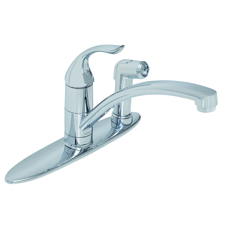 Gerber Viper™ Single Handle Kitchen Faucet with Spray on Deck 1.75gpm Aeration and 2.2gpm Spray 2159451