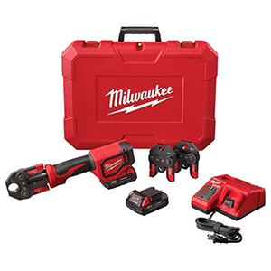 Milwaukee Cordless, Short Throw, Press Tool With Pex Crimp Jaw Kit 2168268