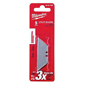 Milwaukee Precision Grind, Micro Carbide Dispersed Metal, General Purpose, Utility Blade (5 Per Pack) 2163527