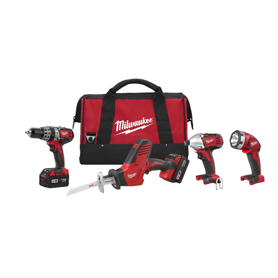 Milwaukee M18™ Cordless Lithium-ion 4-tool Combination Kit 2695-24 1496207