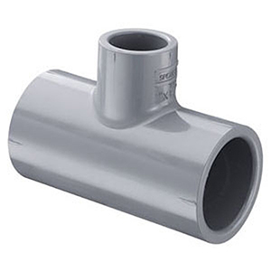 Spears 6" x 6" x 4" Reducing Scheule 80 CPVC Tee 1688251