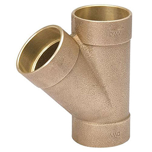 Mueller Streamline 2" x 2" x 1 1/2" Bronze 45 Wye 331763