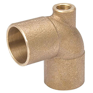 Mueller Streamline 1" x 1/8" x 1" Bronze Tee 1664256