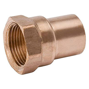 Mueller Streamline 1 1/4" x 1 1/2" Wrot Copper Female Adapter 3552