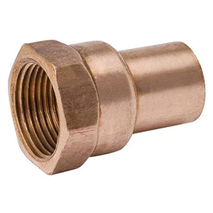 Mueller Streamline 1 1/2" Wrot Copper Female Adapter 51728