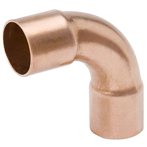 Mueller Streamline 3/8" Copper Long Radius 90 Elbow 21290