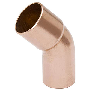 Mueller Streamline 3" Copper 45 Elbow 3342