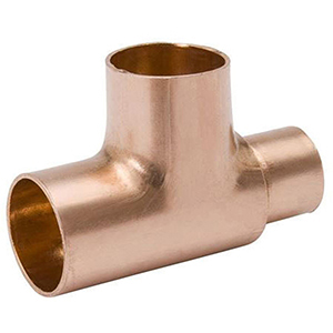 Mueller Streamline 1" x 1/2" x 1/2" Copper Reducing Tee 3413