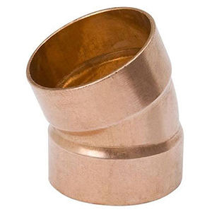 Mueller Streamline 1 1/2" Copper 22 1/2 Elbow 330309