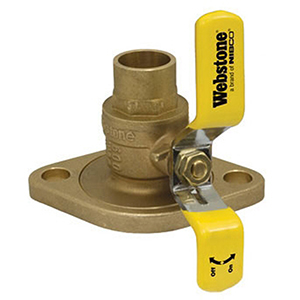 Webstone 1 1/2" Brass Full Port Ball Valve 1878588