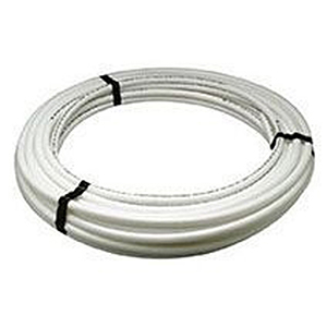 1" CTS x 300' Coil, Pex, 160 PSI, Lead-free, White Crosslinked Polyethylene, Non-barrier, Tubing